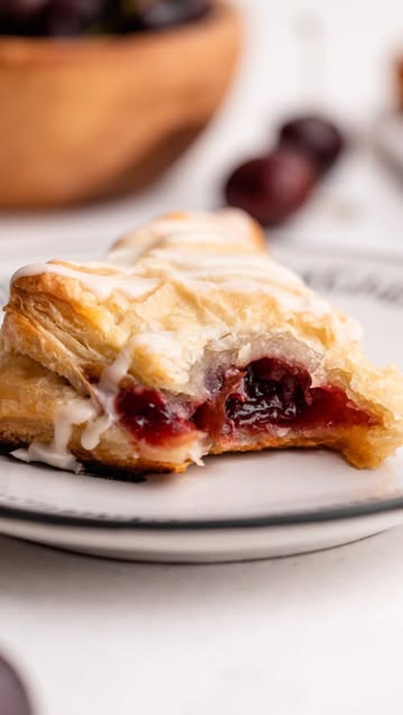 Cherry Puff Pastry Pie