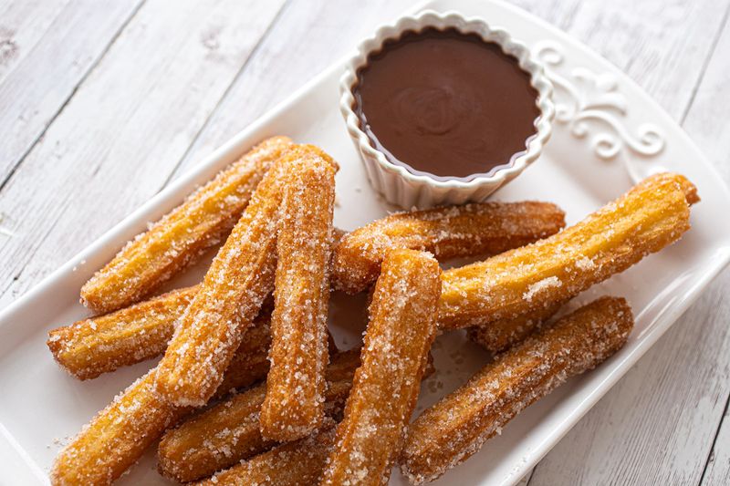 Churros With Chocolate Sauce