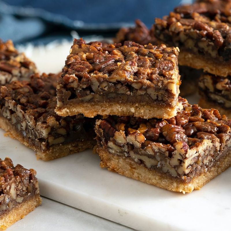 Chewy Pecan Pie Bars