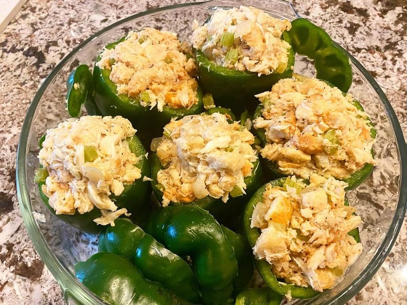 Delaware: Crab-Stuffed Peppers