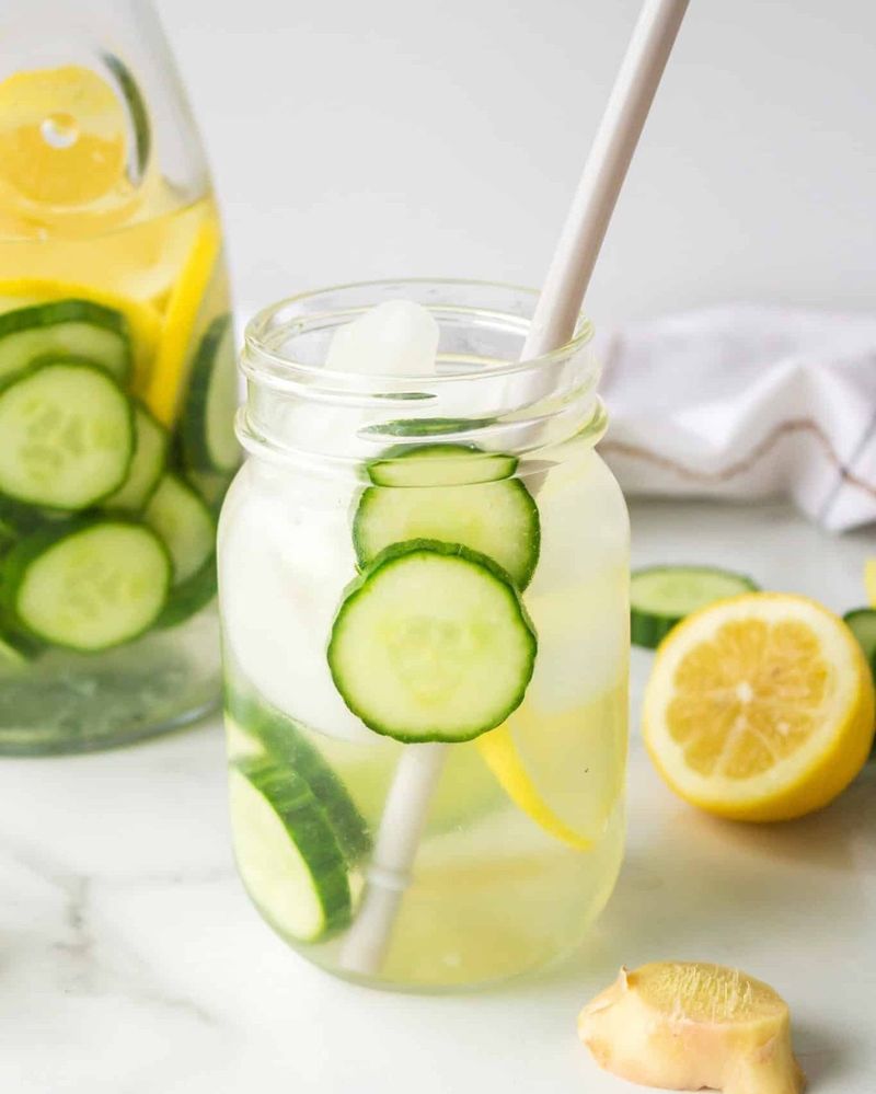 Cucumber And Lemon Infused Water
