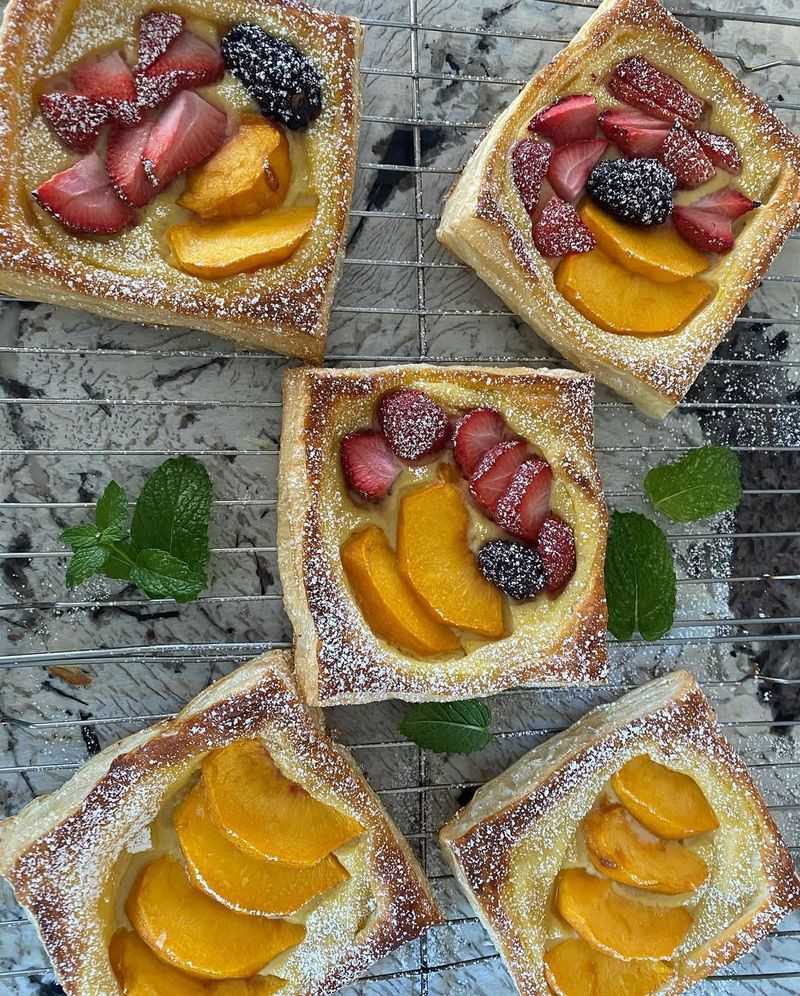 Fruit And Custard Tarts