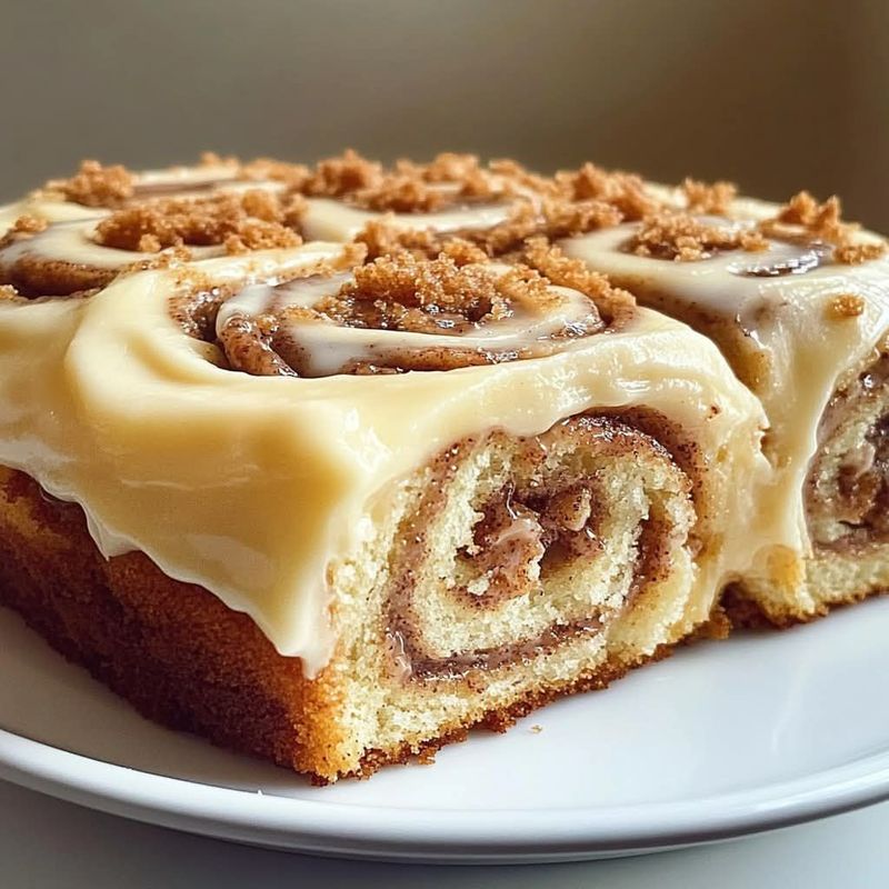 Cinnamon Roll Cake