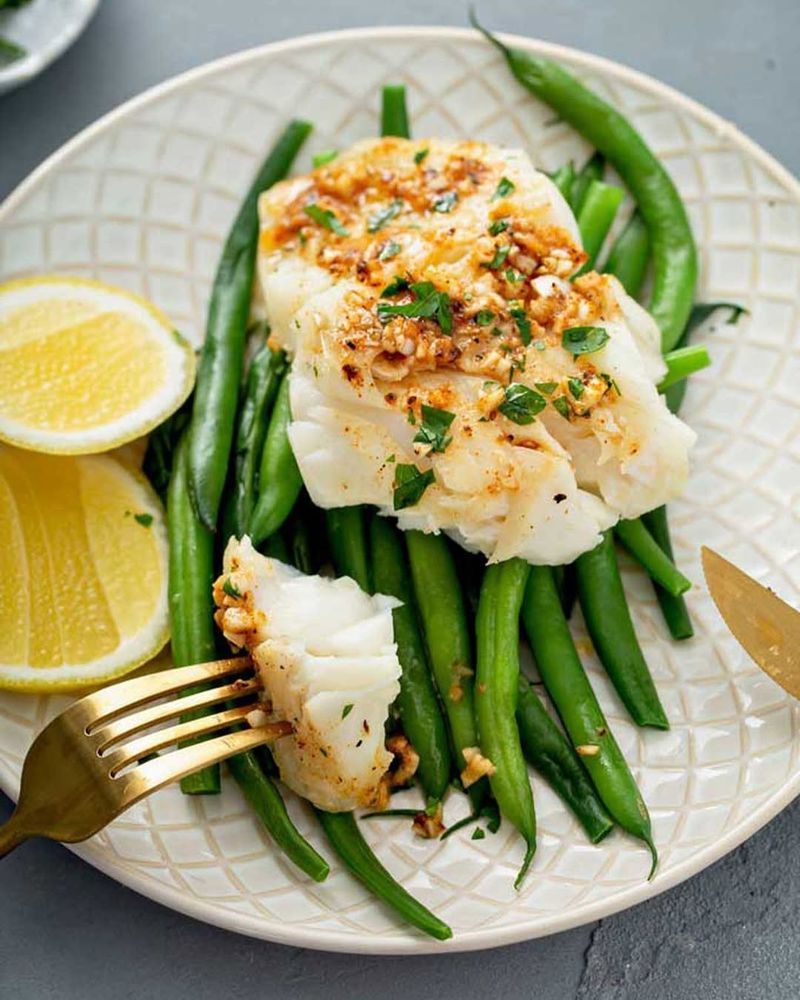 Baked Cod With Asparagus