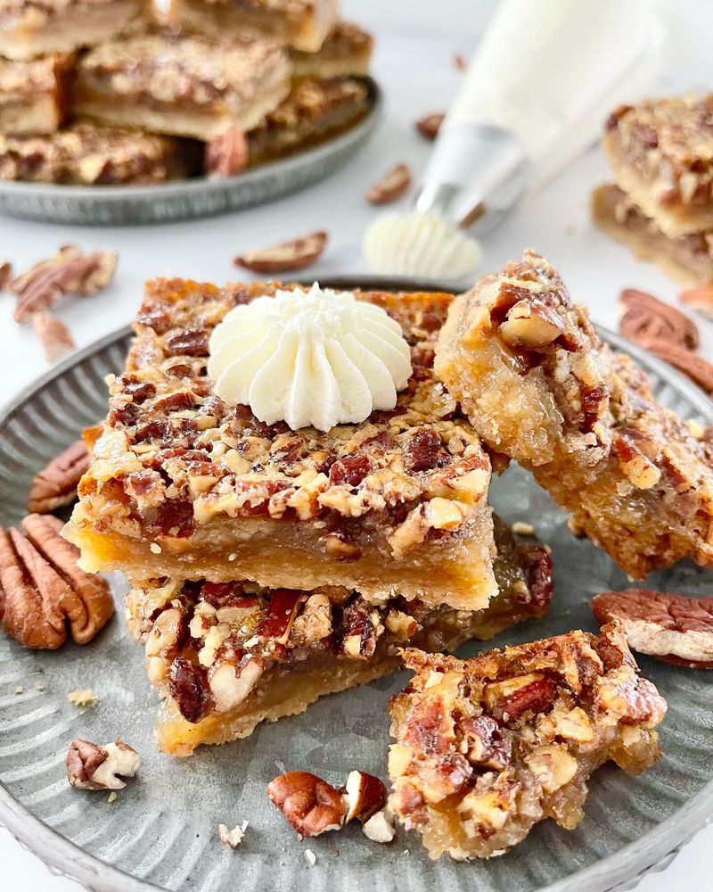 Keto Pecan Pie Bars