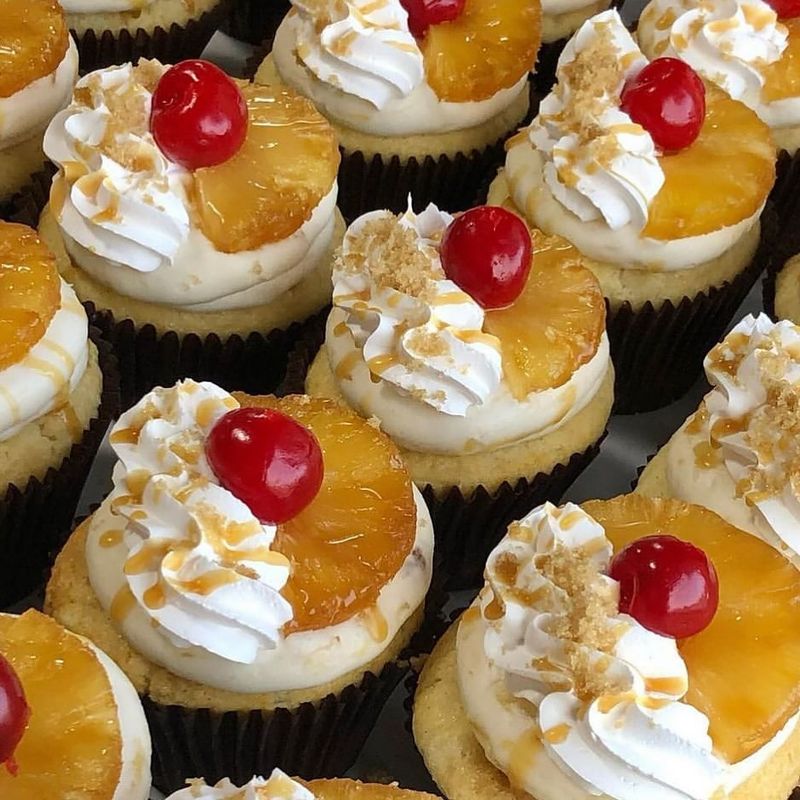 Pineapple Upside-Down Cupcakes