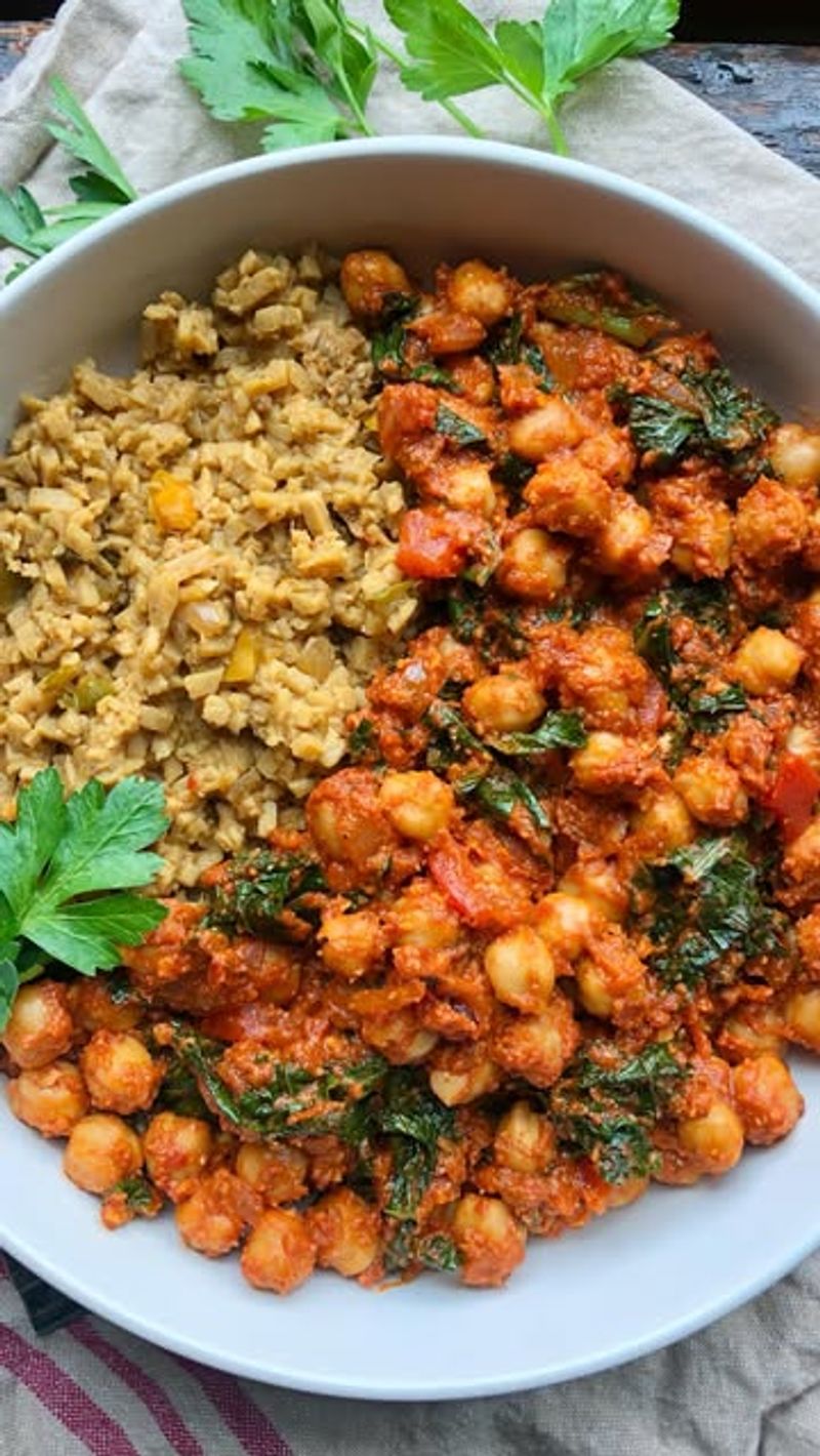 Mediterranean Chickpea Scramble
