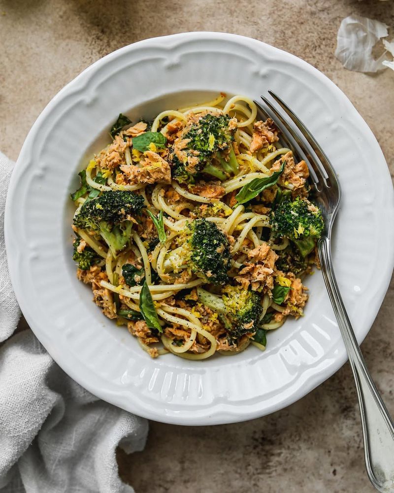 Salmon Noodle Stir Fry
