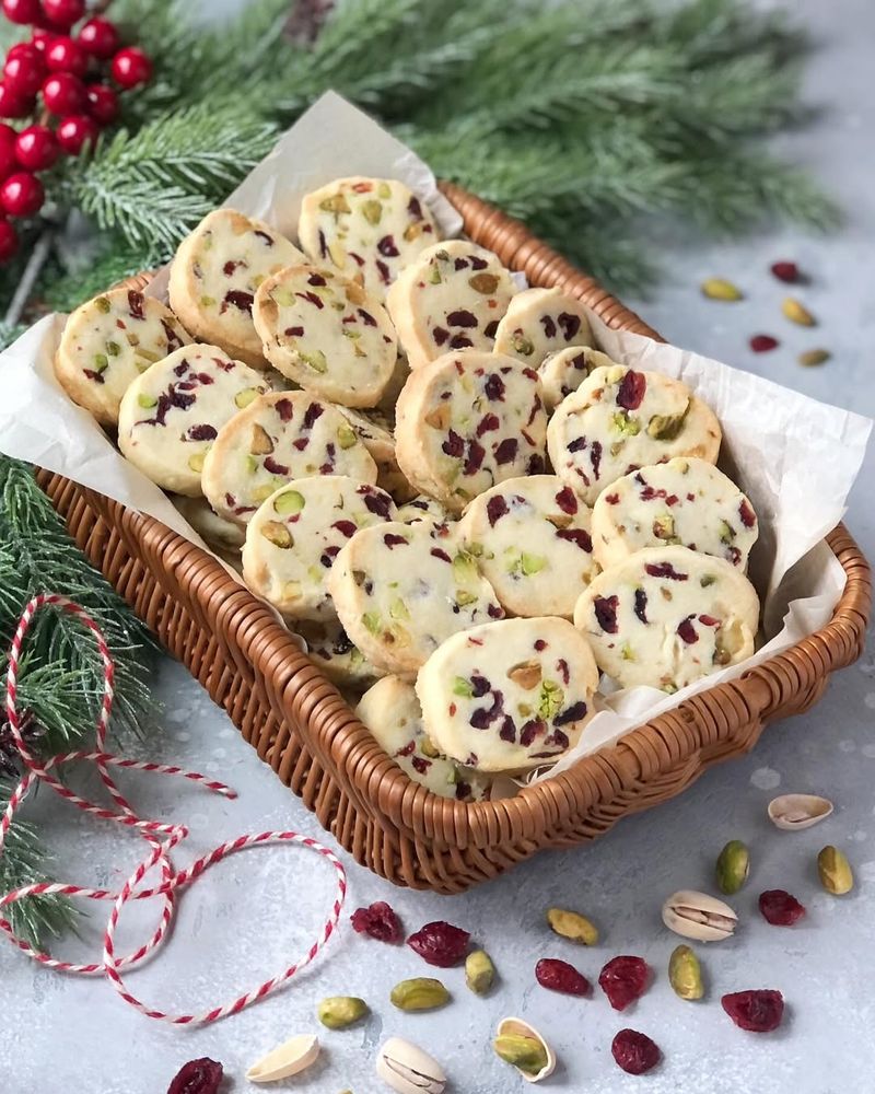 Pistachio Cranberry Cookies