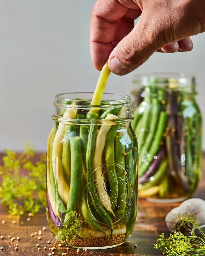 Crispy Pickled Green Beans