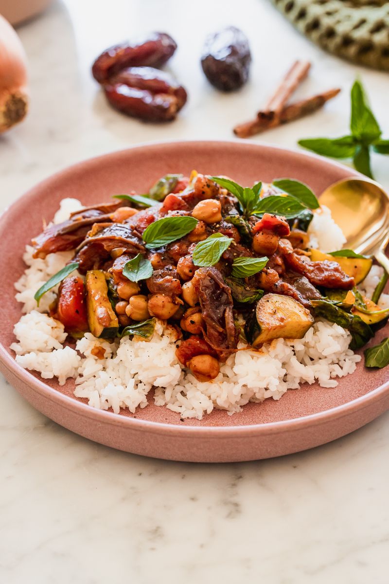 Moroccan Chickpea And Mint Tagine
