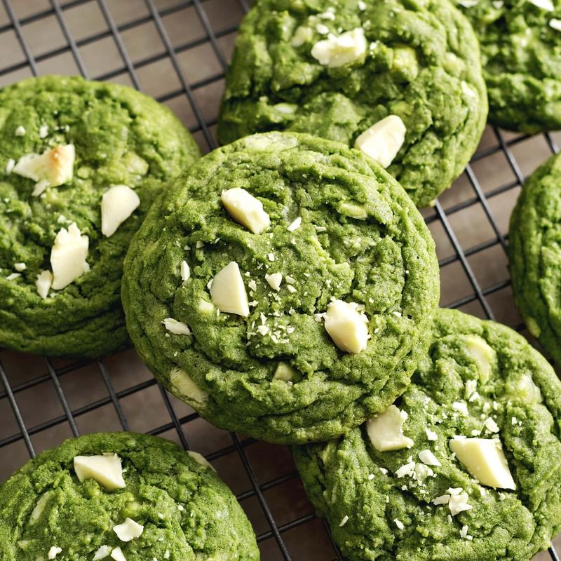 Coconut Matcha Cookies