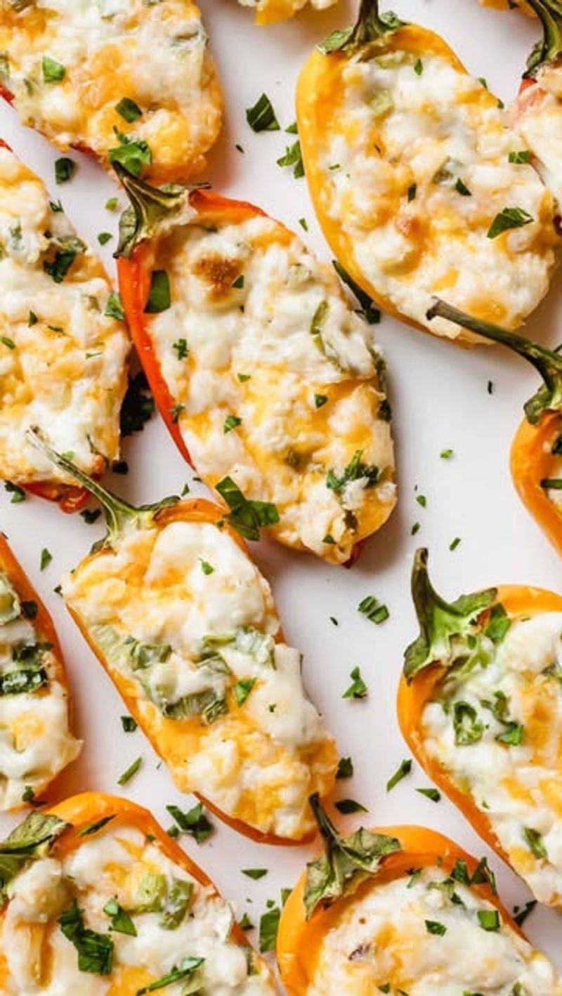 Horseradish And Cheese Stuffed Peppers