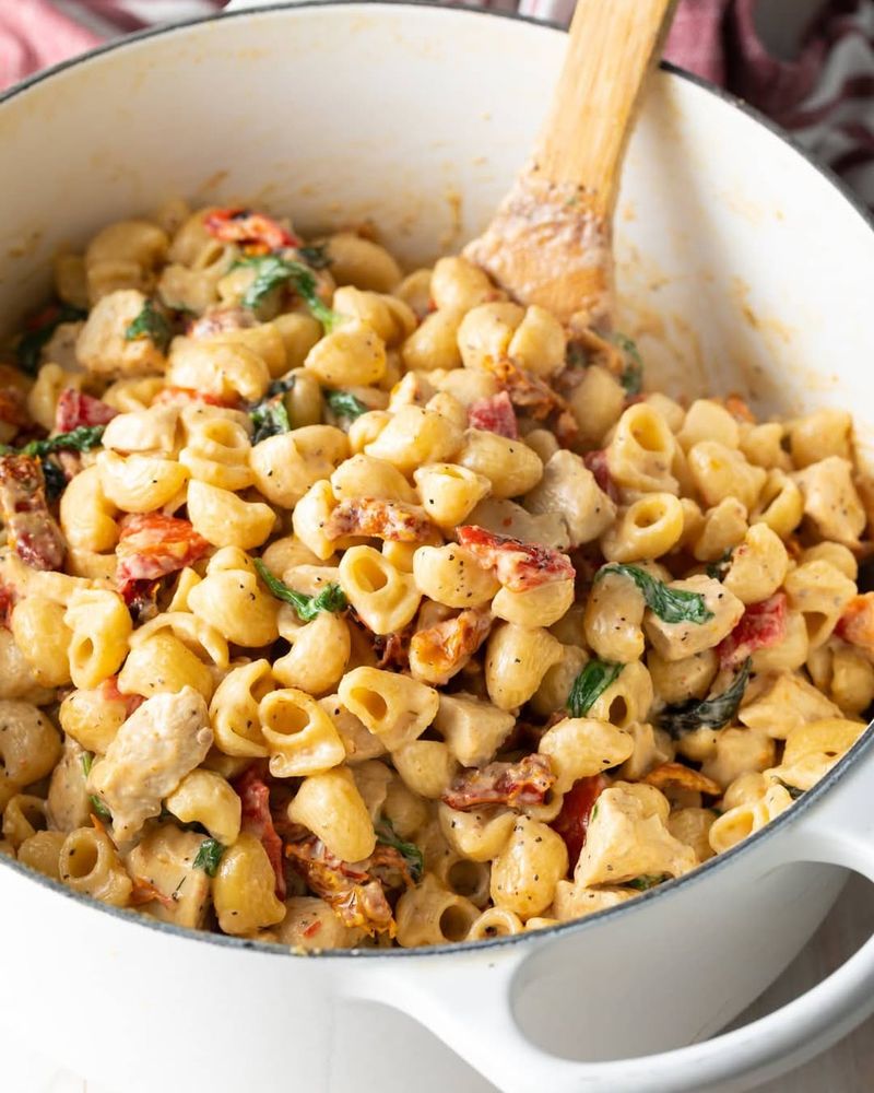 One-Pot Creamy Tuscan Chicken Pasta