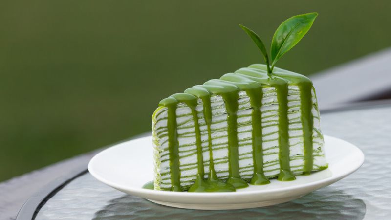Matcha Green Tea Crepe Cake