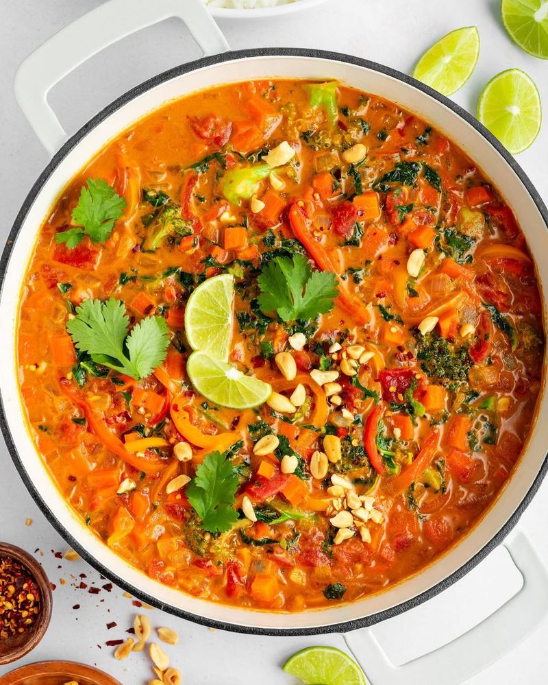 Coconut Curry Spaghetti With Dragon Fruit