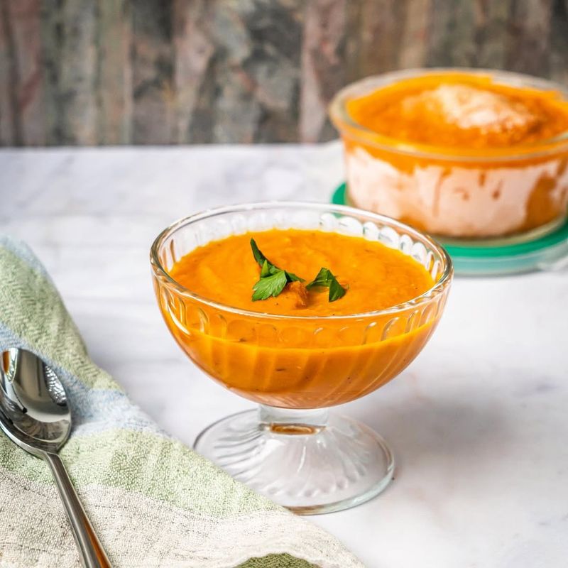 Roasted Carrot And Ginger Soup