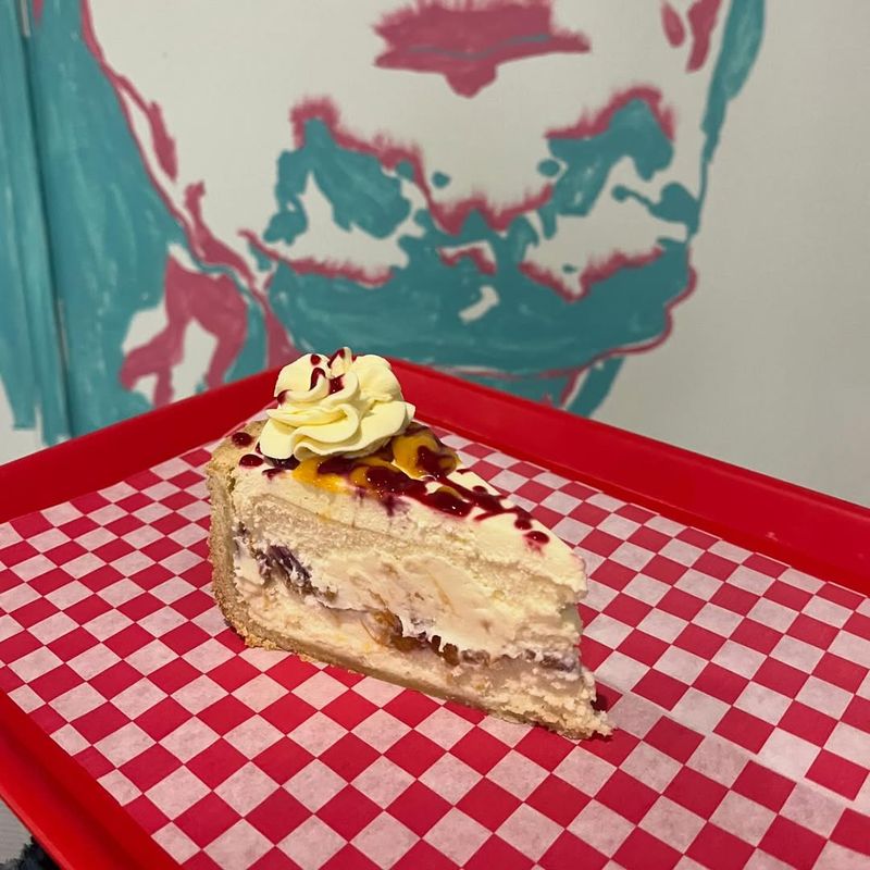 Peach Melba Cheesecake
