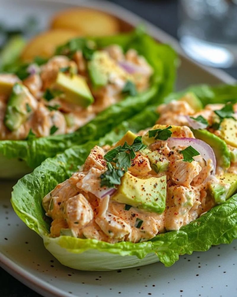 Avocado Chicken Salad Wraps