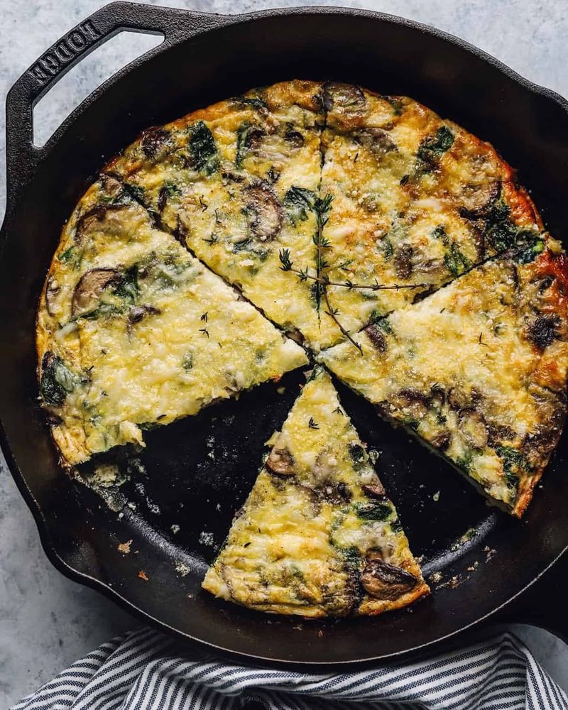 Spinach And Mushroom Frittata
