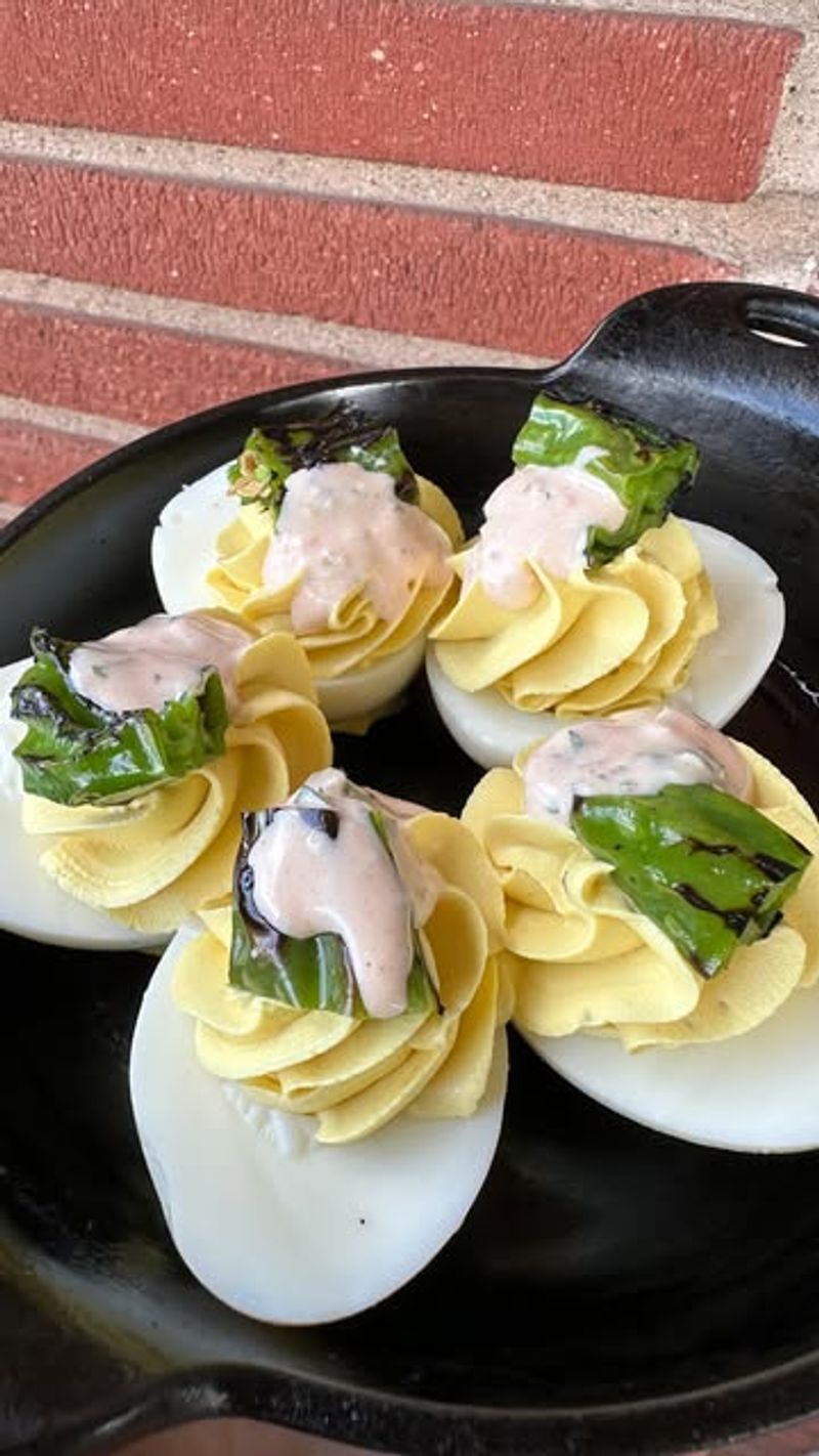 Thousand Island Deviled Eggs