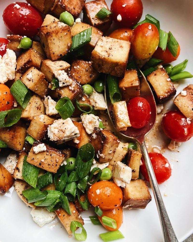 Tofu Caprese Salad
