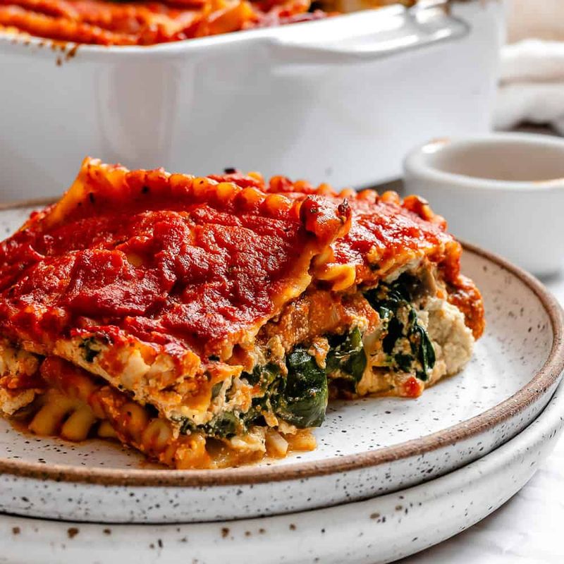 Tofu Spinach Lasagna