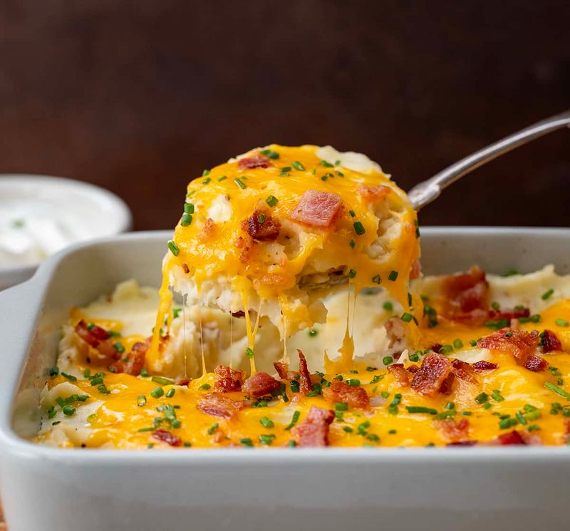 Cheddar and Bacon Mashed Potatoes