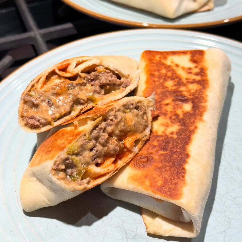 Beef And Bean Burritos