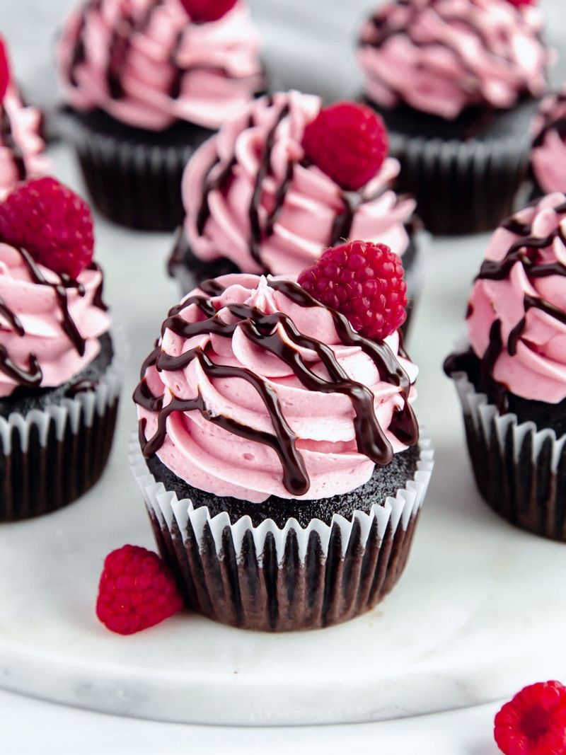Chocolate Raspberry Cupcakes