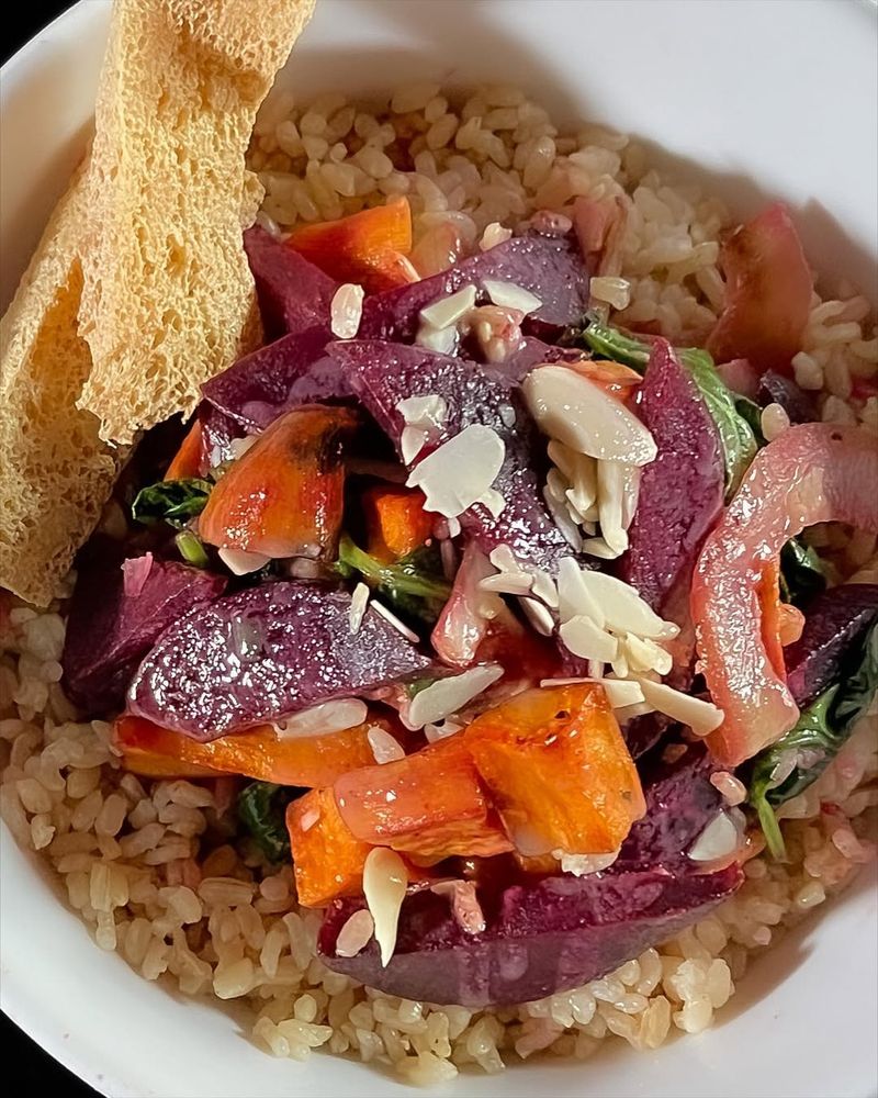 Brown Rice & Tahini Breakfast Bowl