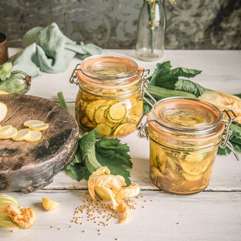 Herbed Pickled Zucchini