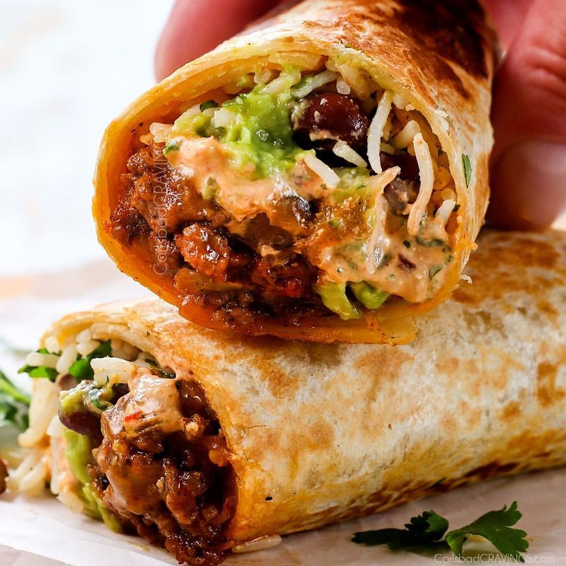 Black Bean and Beef Burritos