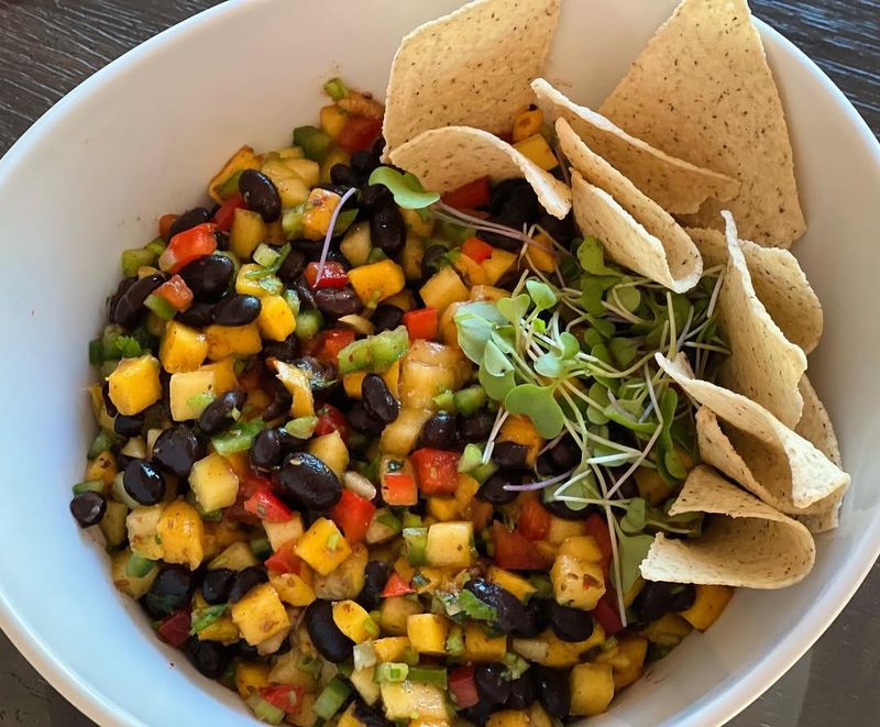 Mango And Black Bean Salsa