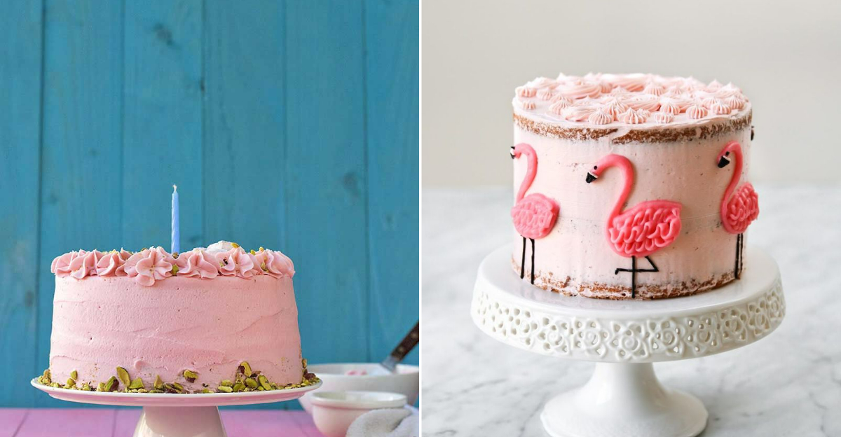 beautiful pink cakes