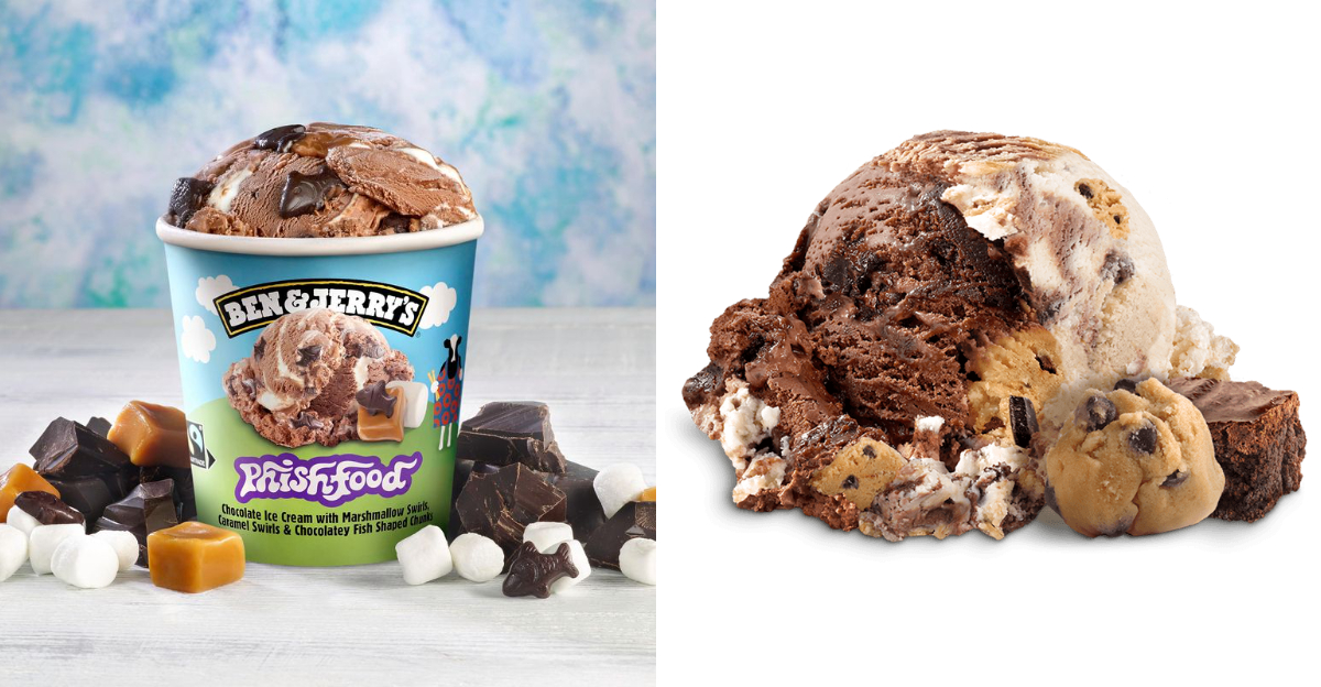 mediocre and amazing Ben & Jerry's ice creams