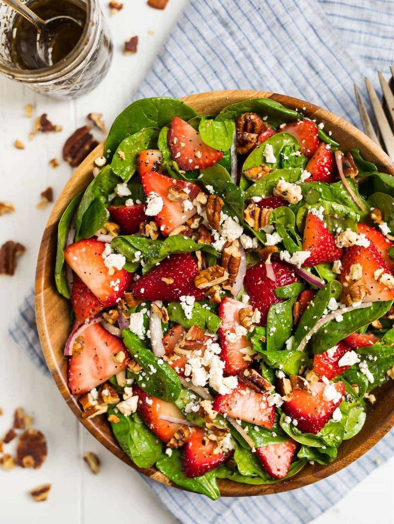 Strawberry Spinach Salad With Poppy Seed Dressing