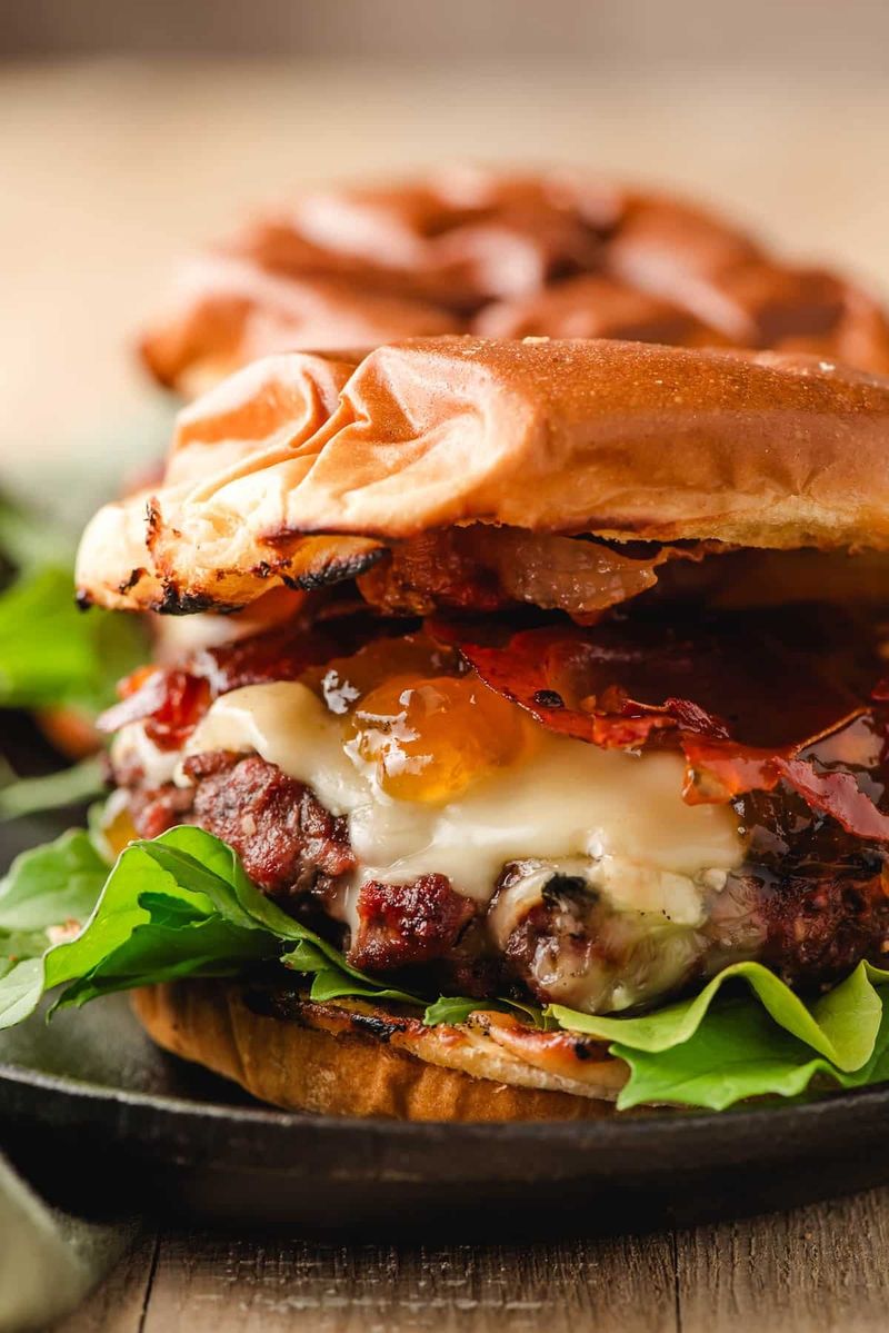 Gooey Brie-Stuffed Burgers