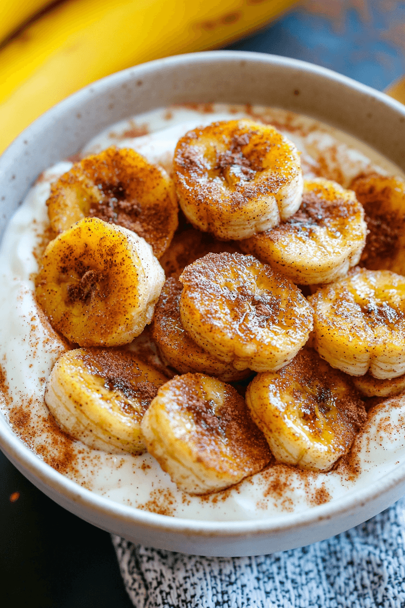 Pan-fried Cinnamon Bananas
