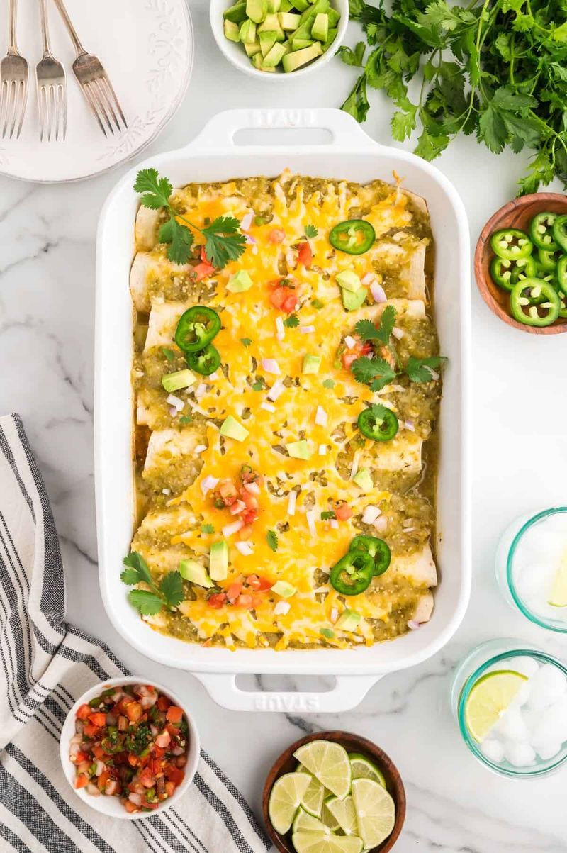 Chicken Enchiladas With Salsa Verde