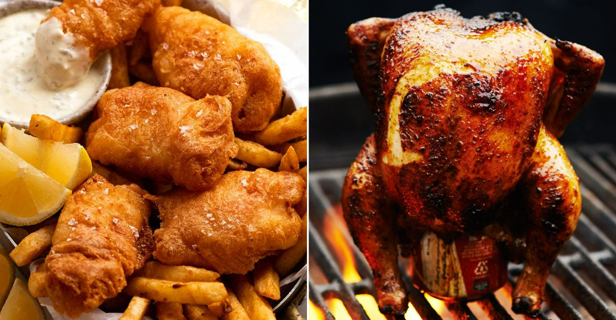 amazing dishes containing beer
