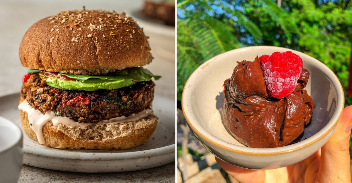 colorful vegan dishes
