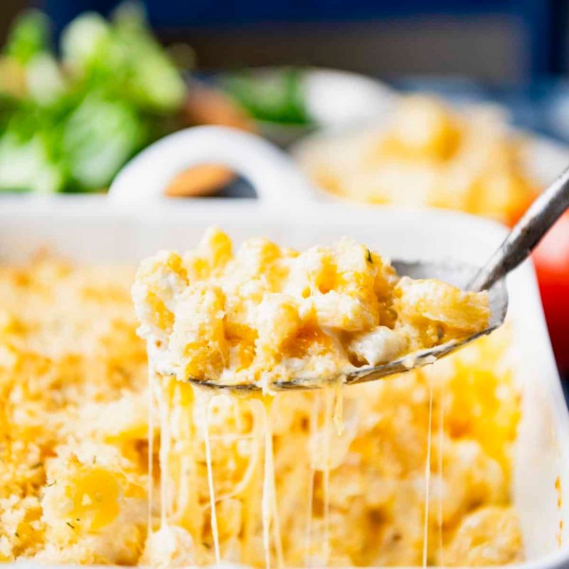 Dump-and-Bake Mac and Cheese