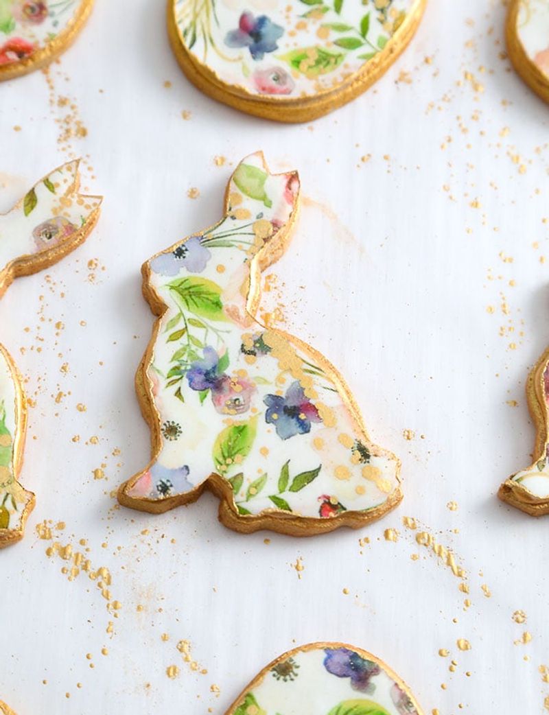 Marbled Watercolor Bunnies