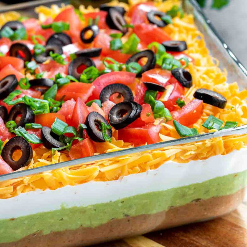 Seven-Layer Dip In Pyrex
