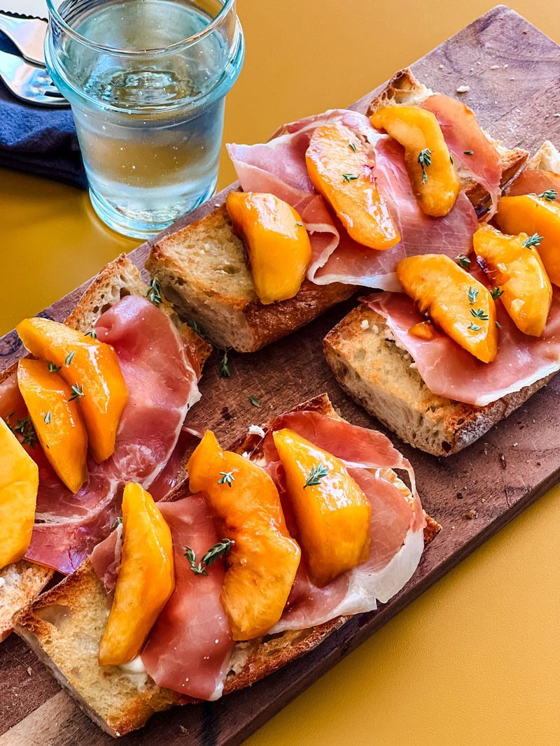 Peach And Prosciutto