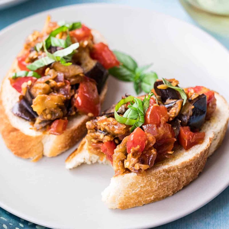 Eggplant And Pesto