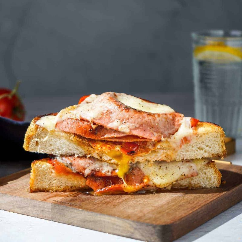 Fried Bologna And Eggs