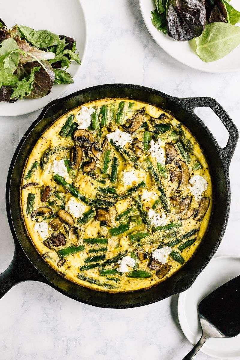 Asparagus And Mushroom Frittata