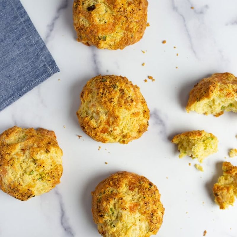 Asparagus And Cheddar Savory Scones